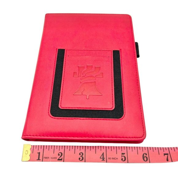Spector & Co RFID Padded Red Faux Leather Journal Lined Pages 8.5 x 6 - Picture 7 of 7
